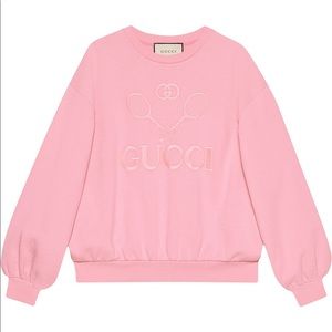 ISO!! PINK GUCCI TENNIS SWEATSHIRT